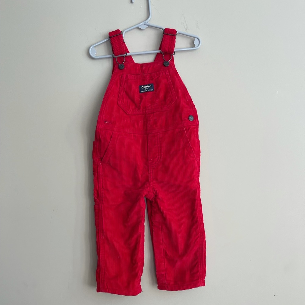 Oshkosh Bgosh Red bib overalls